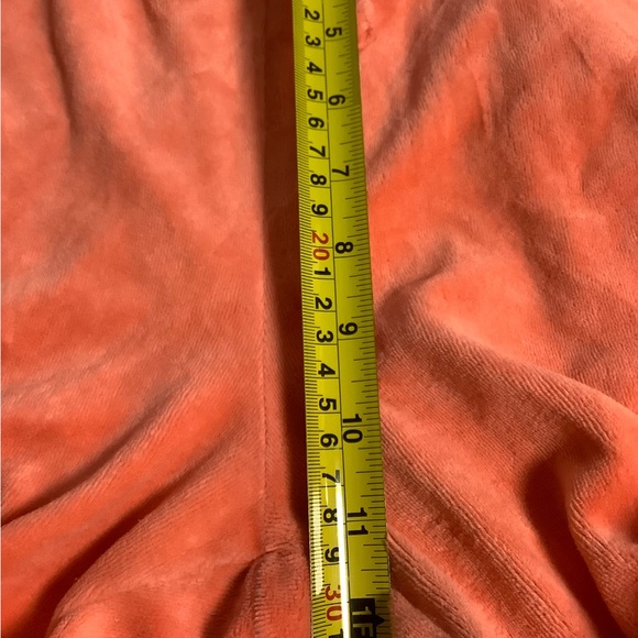 Juicy Couture Coral Terry Pants 30 x 32 Zip Up Hoodie with Crest - Picture 10 of 16